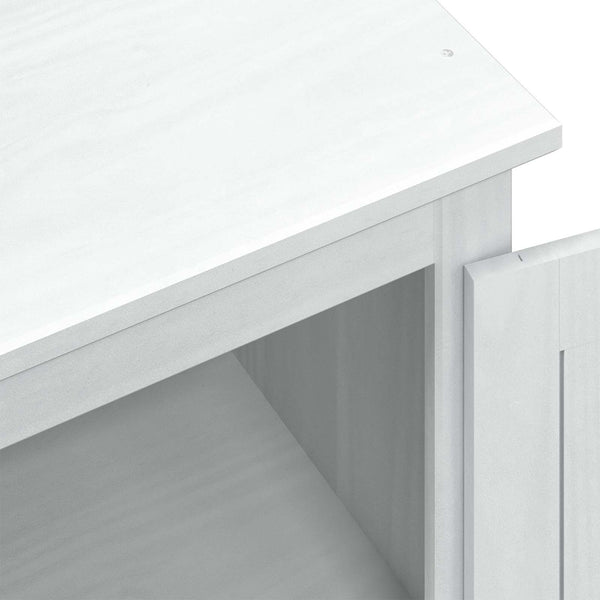 Vaatekaapit ovella Valkoinen 55 x 50 x 170 cm Massiivinen mänty