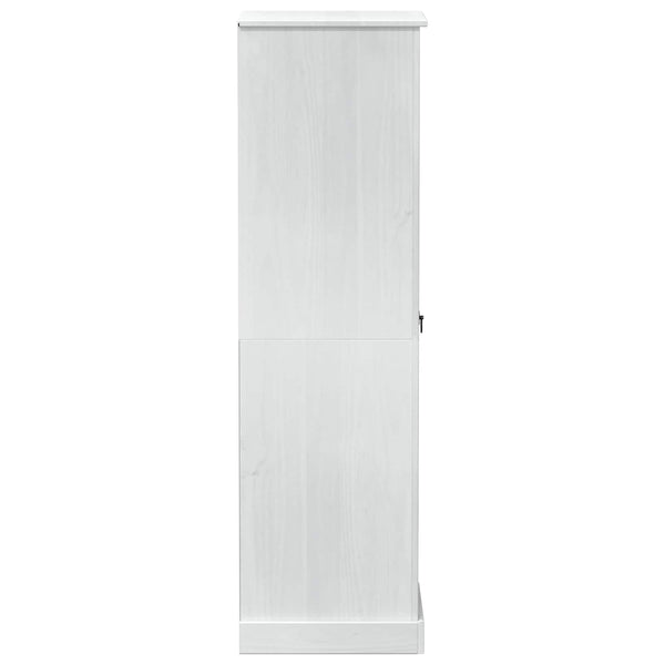 Vaatekaapit ovella Valkoinen 55 x 50 x 170 cm Massiivinen mänty