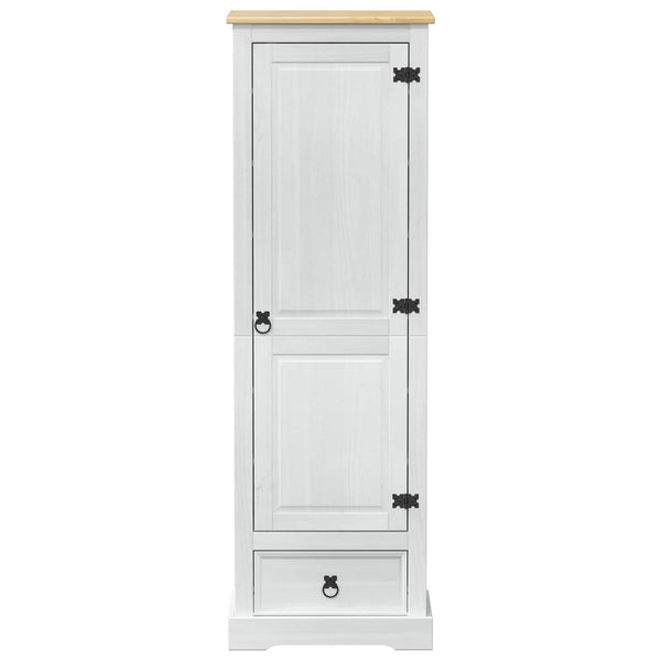 Vaatekaapit ovella Valkoinen 55 x 38 x 170 cm Massiivinen mänty