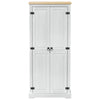 Vaatekaapit ovella Valkoinen 76 x 50 x 170 cm Massiivinen mänty