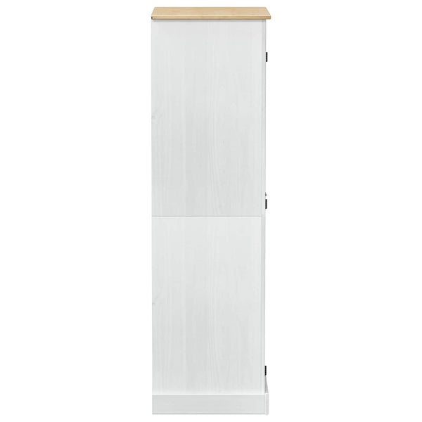 Vaatekaapit ovella Valkoinen 76 x 50 x 170 cm Massiivinen mänty