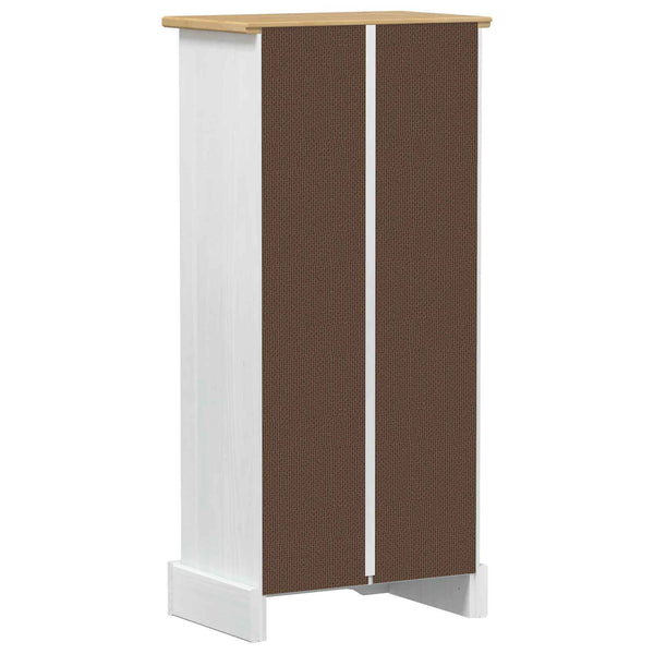 Kirjahylly 46 x 29 x 100 cm Massiivinen mänty Valkoinen