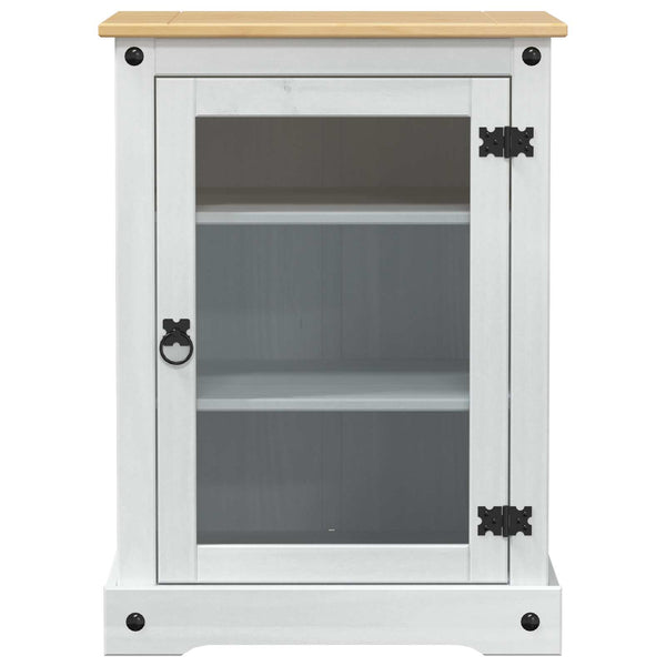 HiFi-kaappi Valkoinen 60 x 50 x 82 cm Massiivinen mänty