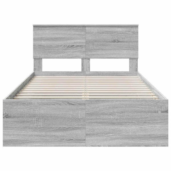 Sängyn runko Harmaa Sonoma 4FT Small Double Tekninen puu