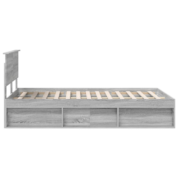 Sängyn runko Harmaa Sonoma 4FT Small Double Tekninen puu