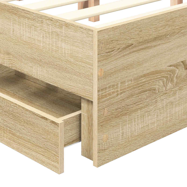 Sängyn runko Sonoman tammi 5FT King Size Insinööripuuta