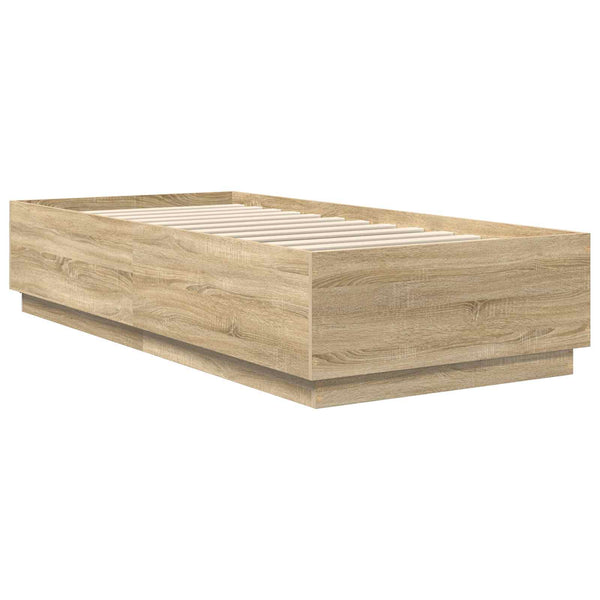 Sängyn runko päätyllä Sonoman tammi 70 x 190 cm Tekninen puu