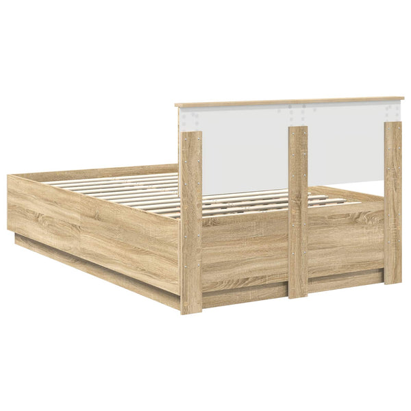 Sängyn runko Sonoma-tammi 4FT Small Double Tekninen puu