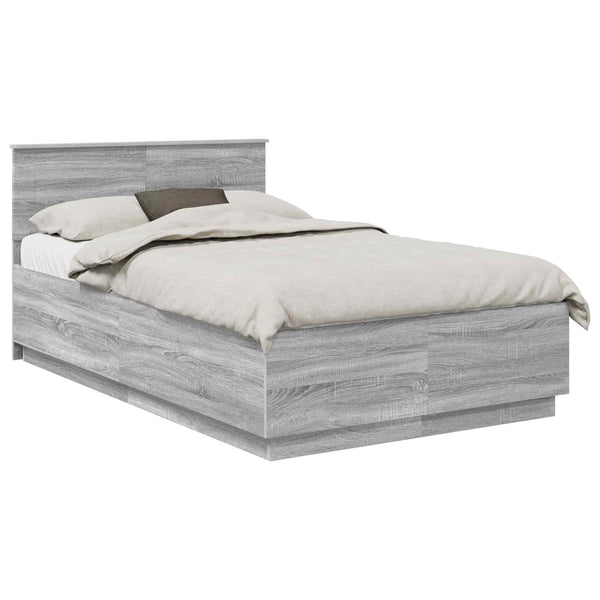 Sängyn runko Harmaa sonoma 4FT Small Double Tekninen puu