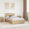 Sängyn runko päätyllä Sonoman tammi 120 x 200 cm Tekninen puu