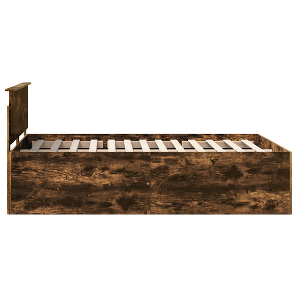 Sängyn runko päätyllä Savupähkinä 5FT King Size Tekninen puu