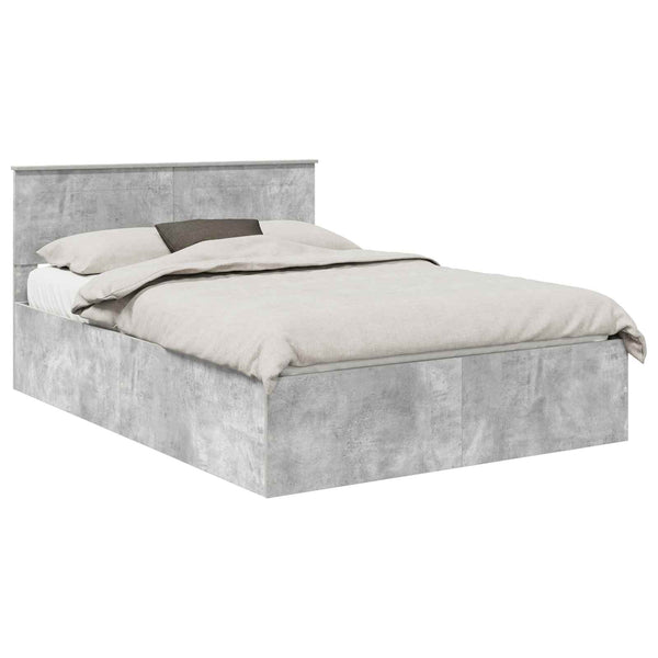 Sängyn runko päätyllä Betoni Harmaa 5FT King Size Tekninen puu