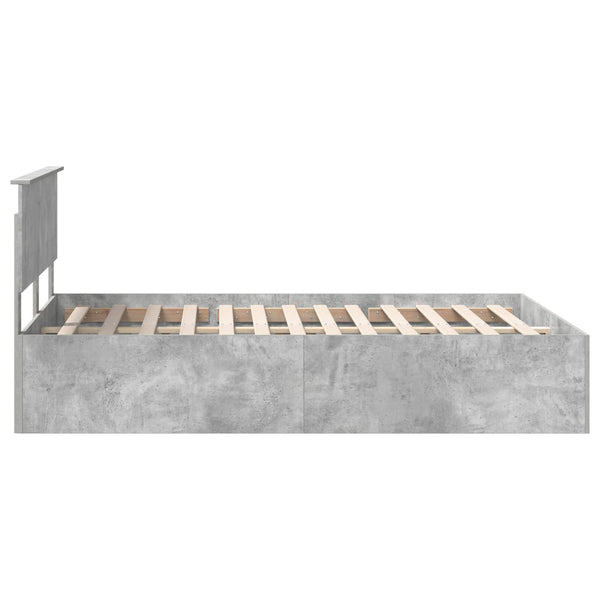 Sängyn runko päätyllä Betoni Harmaa 5FT King Size Tekninen puu