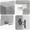 Betoni Harmaa 60 x 31 x 29,5 cm