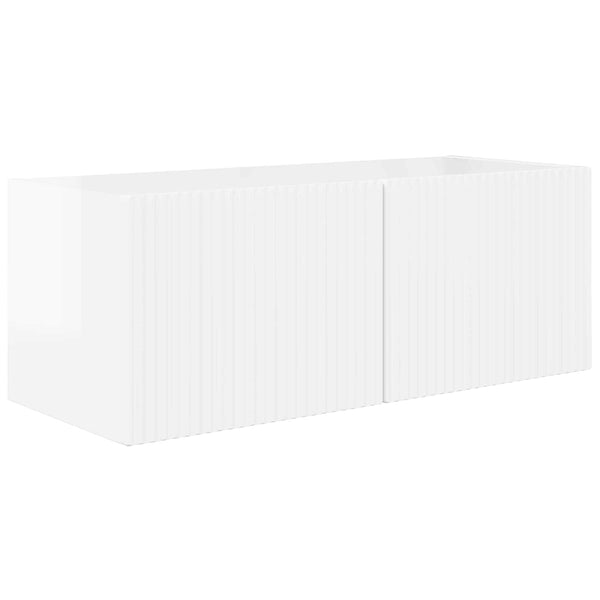 Korkean kiillon valkoinen 78,5 x 30 x 29,5 cm