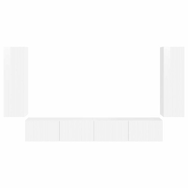 Korkean kiillon valkoinen 98 x 31 x 29,5 cm