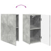 Betoni TV-tasosetti 2 pcs Harmaa Tekninen puu