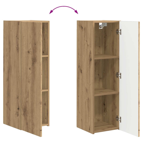 TV-tasosetti 2 pcs Tekninen puu Artisan tammi