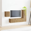 Artisan tammi 4 pcs TV-tasosetti Tekninen puu