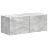 TV-tasosetti 3 pcs Harmaa Betoni Tekninen puu