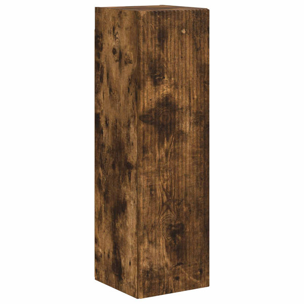 3-osainen TV-tasosetti Savupähkinä Seinäkiinnitettävä Tekninen puu