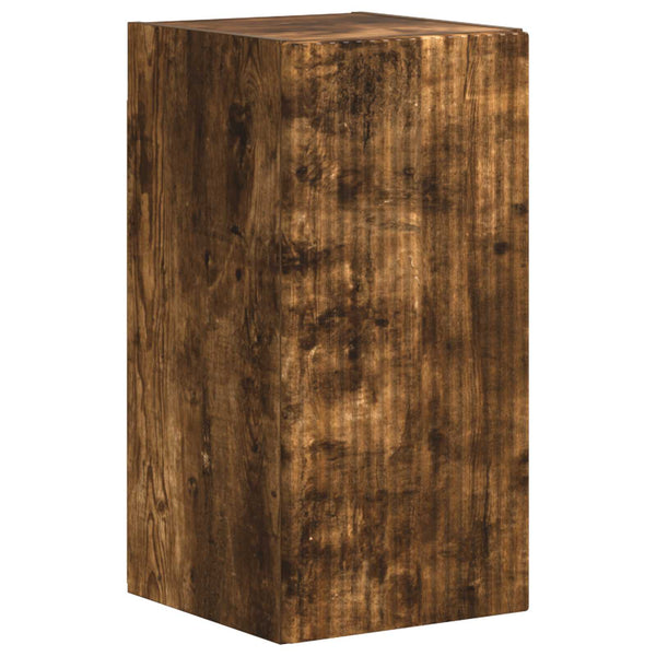 3-osainen TV-tasosetti Savupähkinä Seinäkiinnitettävä Tekninen puu