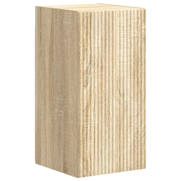 Tekninen puu TV-tasosetti 4 pcs Sonoman tammi