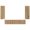 TV-tasosetti Artisan tammi 4 pcs Tekninen puu