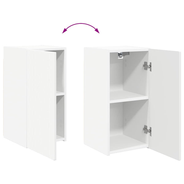 TV-tasosetti Seinäkiinnitettävä 6 pcs Valkoinen Tekninen puu