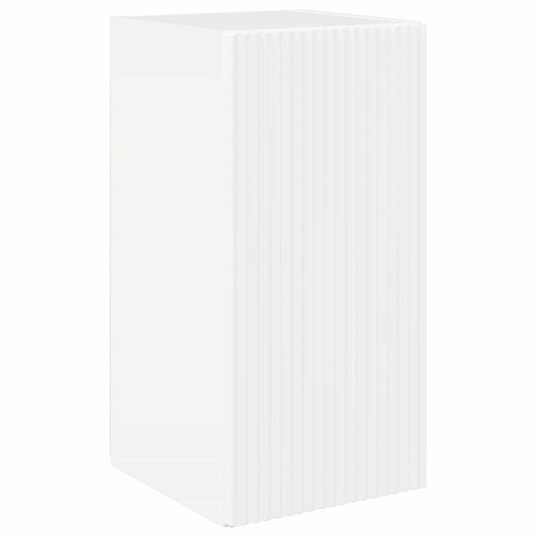 TV-tasosetti 6 pcs Korkean kiillon valkoinen Tekninen puu