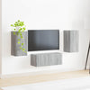 TV-tasosetti 6 pcs Harmaa Sonoma Tekninen puu