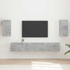 Betoni TV-tasosetti 3 pcs Harmaa Tekninen puu