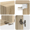 TV-tasosetti 5 pcs Tekninen puu Sonoman tammi