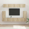 TV-tasosetti 5 pcs Tekninen puu Sonoman tammi
