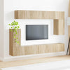 TV-tasosetti 5 pcs Tekninen puu Sonoman tammi