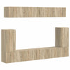 TV-tasosetti 5 pcs Tekninen puu Sonoman tammi