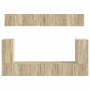 TV-tasosetti 5 pcs Tekninen puu Sonoman tammi