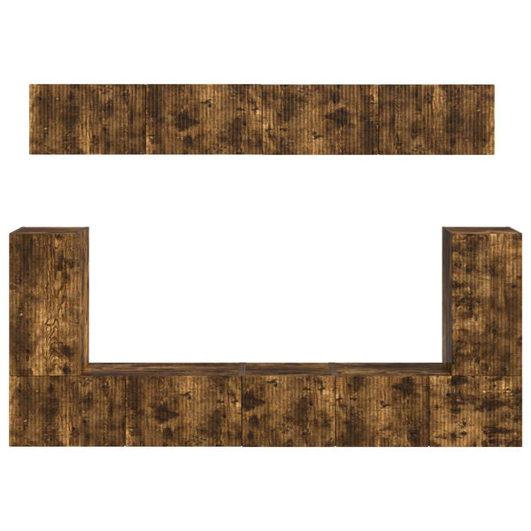 TV-tasosetti Savupähkinä 5 pcs Seinäkiinnitettävä Tekninen puu