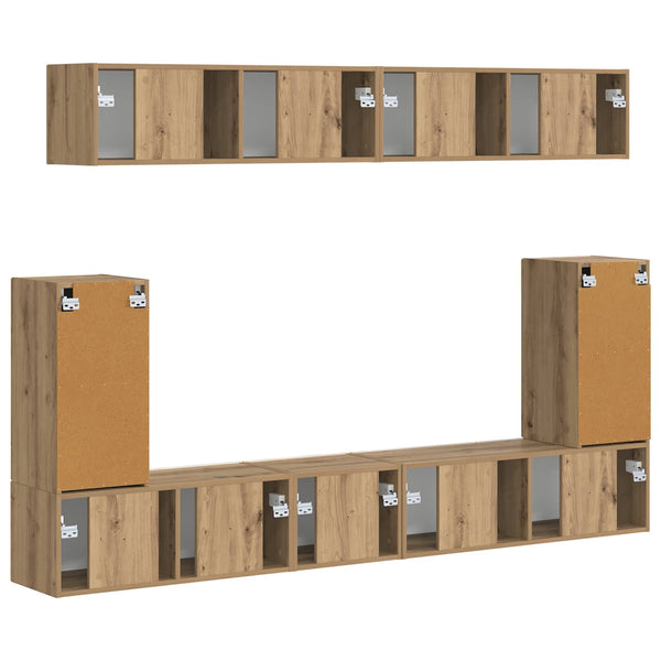 5 pcs TV-tasosetti Artisan tammi Tekninen puu