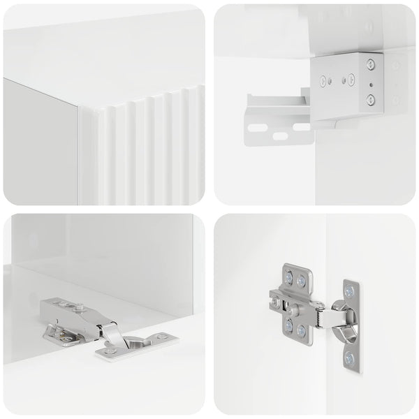 3 pcs Valkoinen Korkean kiillon