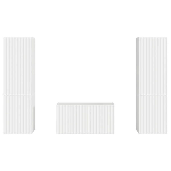 3 pcs Valkoinen Korkean kiillon