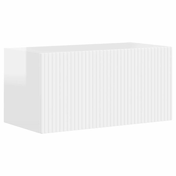 3 osaa Valkoinen Korkean kiillon