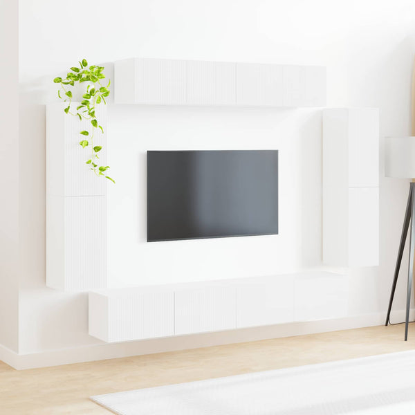 Valkoinen 4 kpl Korkean kiillon