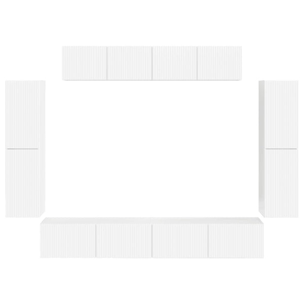 Valkoinen 4 kpl Korkean kiillon