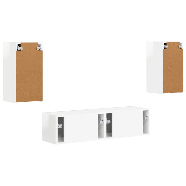 2 pcs Korkean kiillon valkoinen