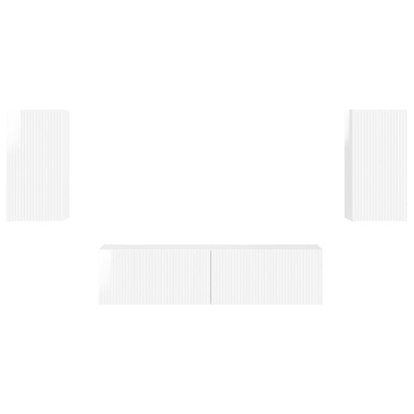 2 pcs Korkean kiillon valkoinen