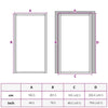 Kodinhoitoveden ovi 102 x 201,5 x 3,5 cm