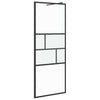 Kävelykylpyhuoneen seinä Musta 77 x 195 x 0,5 cm