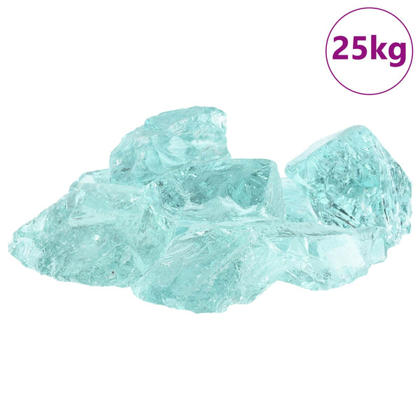 Puutarhakivet Turkoosi 12 cm Lasi