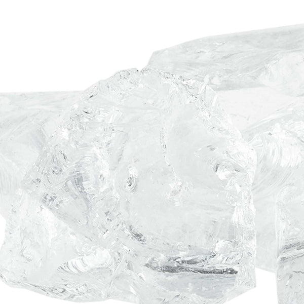 Puutarhakivet valkoinen 12 cm Lasi